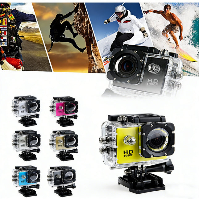 1080P 4K HD 2" Waterproof Sports Action Camera 12MP Video DVR Recorder Go Pro