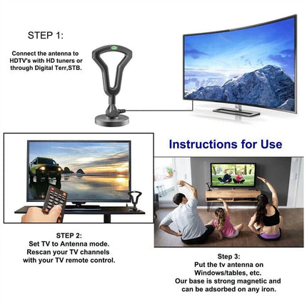 5600 Miles Digital TV Antenna HDTV Amplified 4K 1080P Waterproof Indoor