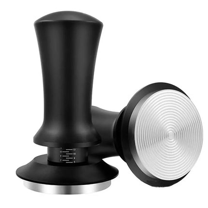 Black 58MM Coffee Tamper with Calibrated Spring Loaded Detachable Espresso Tamper