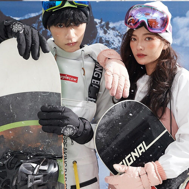 Ski Gloves Winter Warm Windproof Waterproof Unisex Gloves Snowmobile