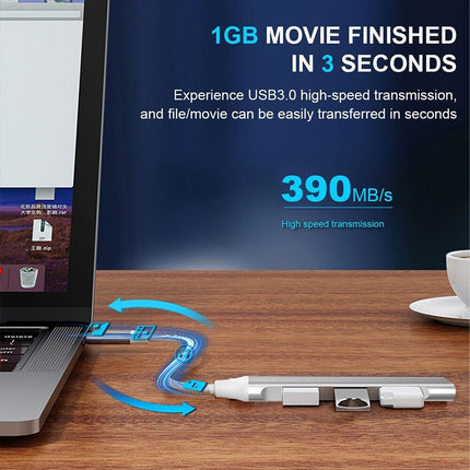 4In1 Multi Port Type C USB 3.0 Hub Adapter Cable Type-c For Macbook Ipad Laptop