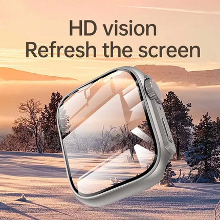 Transform to Ultra For Apple Watch Case iWatch 10 9 46mm 42mm Screen Protector Titanium Gold