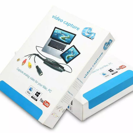 Video Grabber Capture Card Hi8 VCR VHS to Digital DVD Converter, Windows 10 Mac