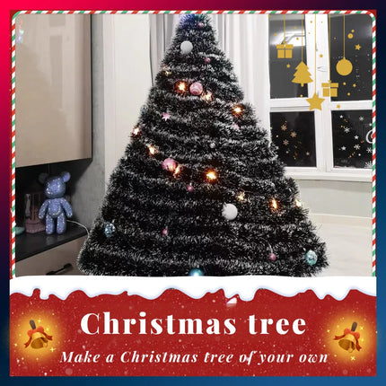 10 Pcs Christmas Tinsel Party Xmas Garland Decoration Tree Home Decor Ornaments Green