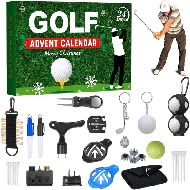 Golf Advent Calendar 2025 24 Days Christmas Countdown Calendar with Golf Balls