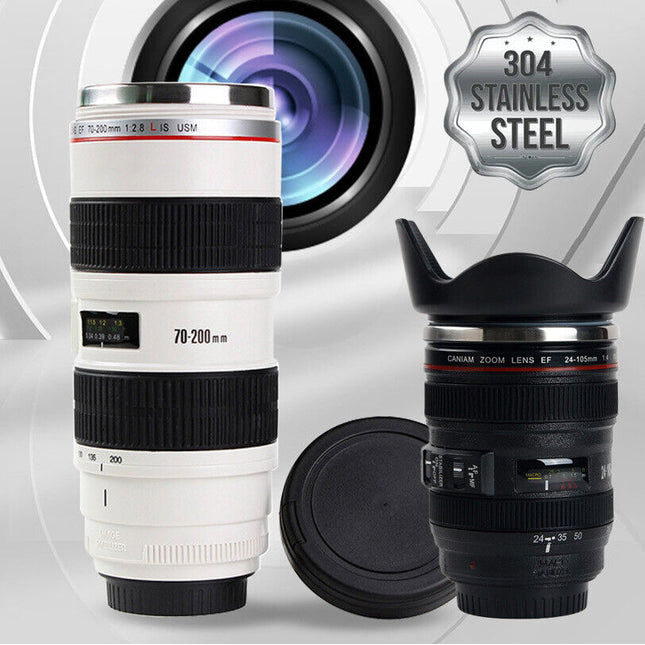 Camera Lens Coffee Mug Photo Coffee Cup Stainless Steel Camera Lens Mugs Gifts
