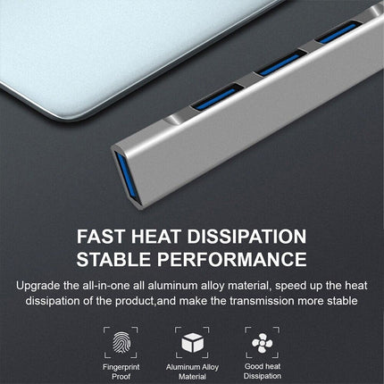 4In1 Multi Port Type C USB 3.0 Hub Adapter Cable Type-c For Macbook Ipad Laptop