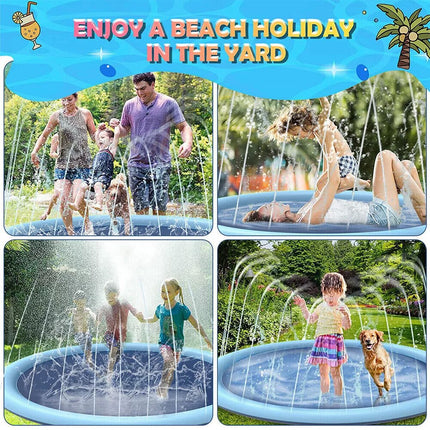 150cm Sprinkler Play Mat Water Toy Dog Pool Beach Splash Pad Centre Spray