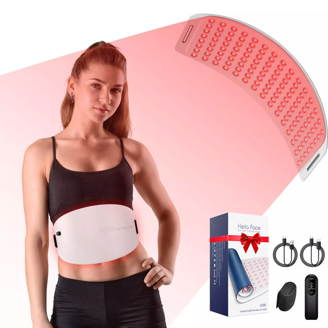 660nm+850nm Red Near Infrared Light Therapy Waist Wrap Pad Belt Pain Relief