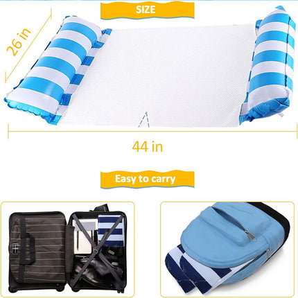 Inflatable Floating Water Hammock Float Pool Lounge Bed Sea Beach Swimming Chair