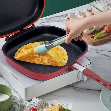 32cm Double-Sided Frying Pan Frying Pan Non-Stick Pancake Toast Baking Tool