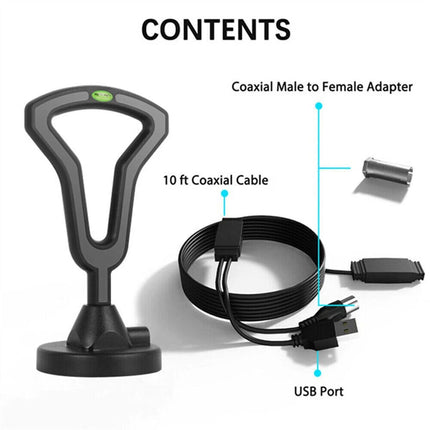 5600 Miles Digital TV Antenna HDTV Amplified 4K 1080P Waterproof Indoor