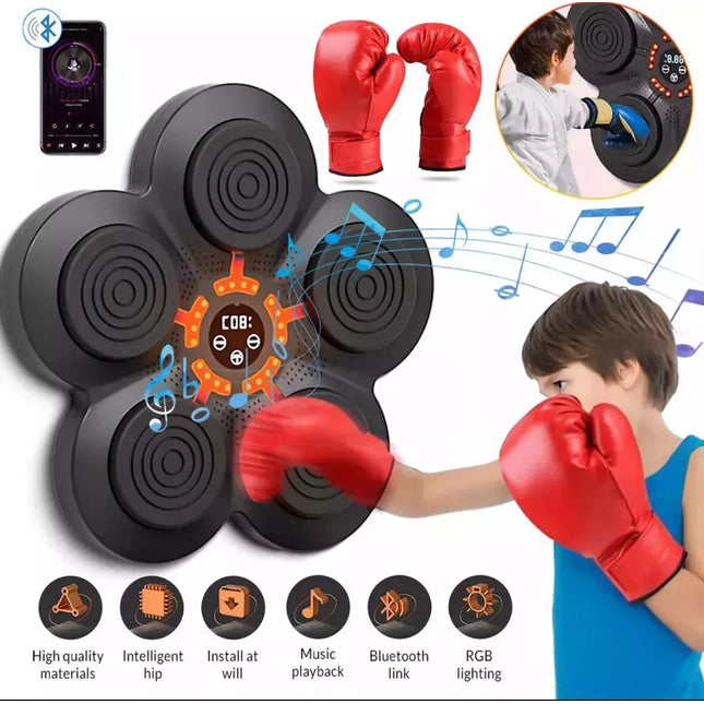 Music Boxing Machine Indoor Boxing Training Punching Glove Target React Exercise