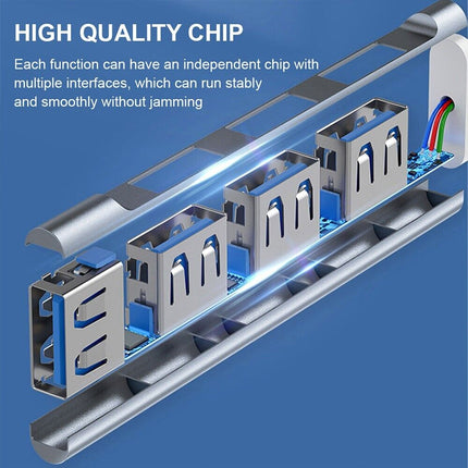 4In1 Multi Port Type C USB 3.0 Hub Adapter Cable Type-c For Macbook Ipad Laptop