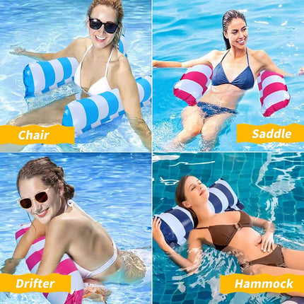 Inflatable Floating Water Hammock Float Pool Lounge Bed Sea Beach Swimming Chair