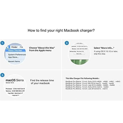 85W MagSafe Power Adapter Charger For MacBook Macbook Pro