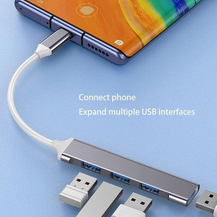 4In1 Multi Port Type C USB 3.0 Hub Adapter Cable Type-c For Macbook Ipad Laptop