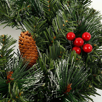 1.8M Christmas Garlands with Pinecones Red Berries Artificial Christmas Wreaths