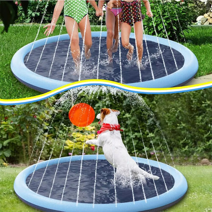 150cm Sprinkler Play Mat Water Toy Dog Pool Beach Splash Pad Centre Spray
