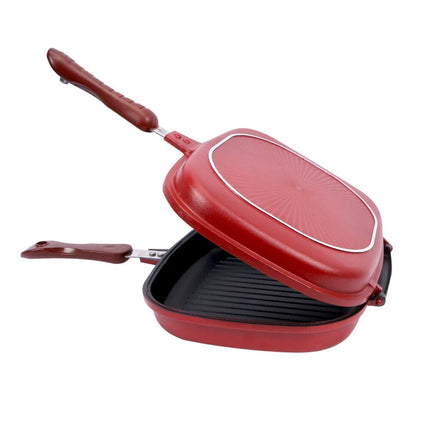 32cm Double-Sided Frying Pan Frying Pan Non-Stick Pancake Toast Baking Tool