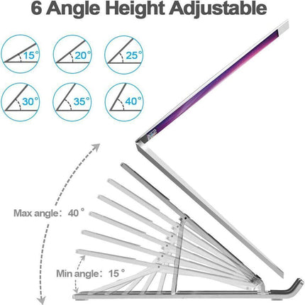 Ergonomic Portable Adjustable Laptop Stand Foldable Desktop Tripod Tray Holder