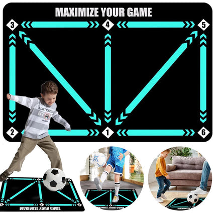 Soccer Footwork Equipment Soccer Training Mat Football Footstep Carpet