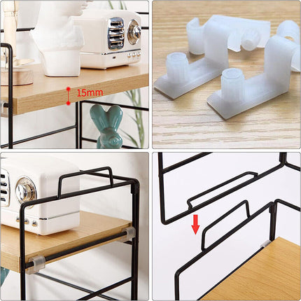 Stackable Desktop Storage Rack Shelf Desk Bookshelf Organizer Table Shelving