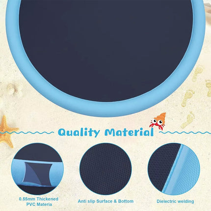 150cm Sprinkler Play Mat Water Toy Dog Pool Beach Splash Pad Centre Spray