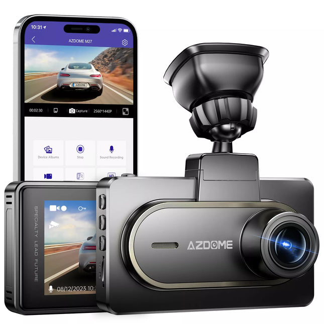 2K 1440P Dash Cam Camera WiFi WDR Car DVR Video Recorder Night Vision