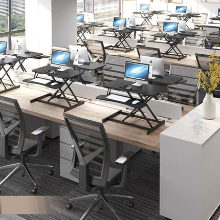 Standing Desk Laptop Riser Height Adjustable Stand Up Sit Stand Computer Shelf