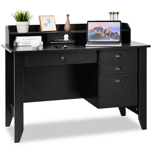 Computer Desk PC Laptop Writing Table Workstation Student Study Furniture Black
