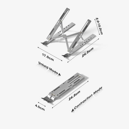 Ergonomic Portable Adjustable Laptop Stand Foldable Desktop Tripod Tray Holder