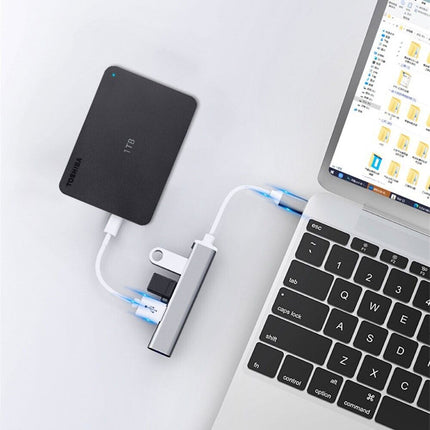 4In1 Multi Port Type C USB 3.0 Hub Adapter Cable Type-c For Macbook Ipad Laptop