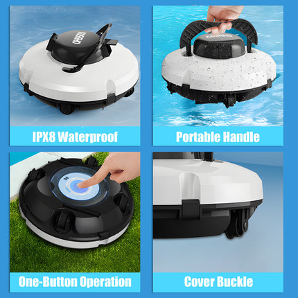 Swimming Robotic Pool Cleaner Wireless Smart Pool Cleaning Robot Vacuum Cleaner Ground Water