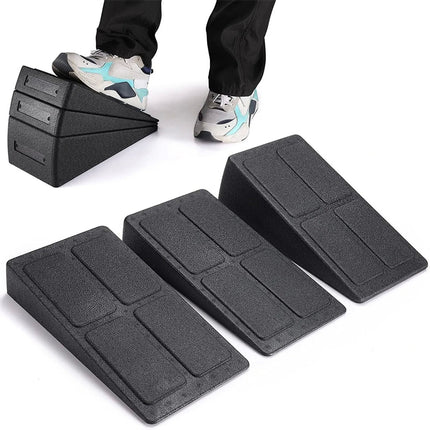 3PCS Wedge Stretch Slant Squat Board Slanting Yoga Block Exercise Gym Fitness