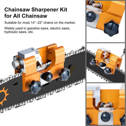 Portable Aluminium Chainsaw Sharpener Jigs Tool Chain Saws Electric Saws