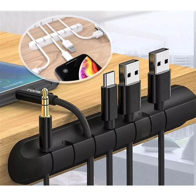 Charging Cable Clips Cord Holder Management Desk Organizer USB Wire Adhesive AU