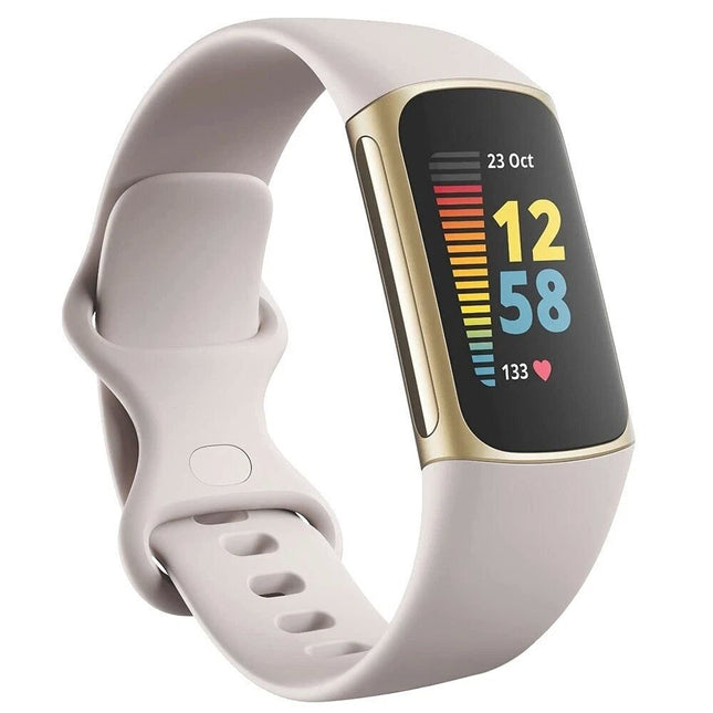 Cream white Replacement Bands for Fitbit Charge 5 6 Band Tracker Fitness Strap Wristbands