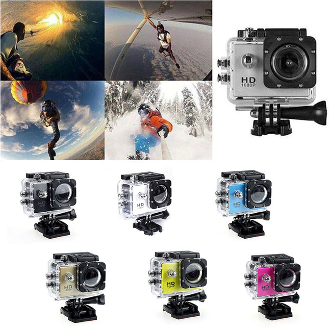 1080P HD 2" Waterproof Sports Action Camera 12MP Video DVR Recorder Go Pro