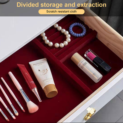 Modern Dressing Table with Adjustable LED Lights and Chair - 60x40cm