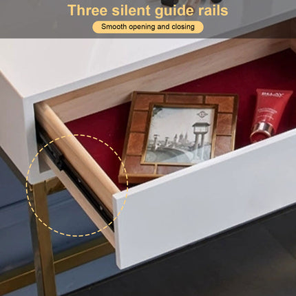 Modern Dressing Table with Adjustable LED Lights and Chair - 60x40cm