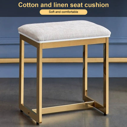 Modern Dressing Table with Adjustable LED Lights and Chair - 60x40cm