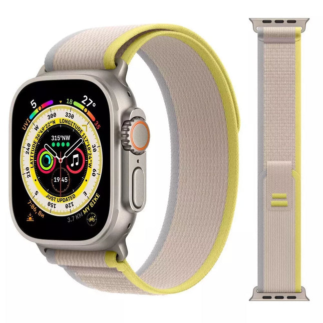 Yellow/Beige Trail Loop For Apple Watch Band Strap IWatch Series 10 SE 9 8 7 6 44/45/46/49mm Ultra