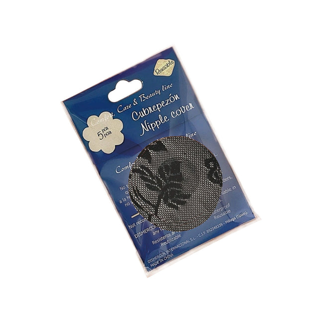 10 Packs Black Invisible Lace Bra Pad Self Adhesive Sticker Round Shape Splendid&Co.