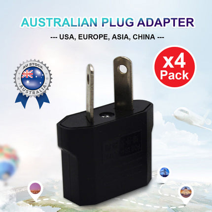 4Packs USA EUROPE JAPAN ASIA to AUS Australian AC Power Plug Adapter Travel Splendid&Co.
