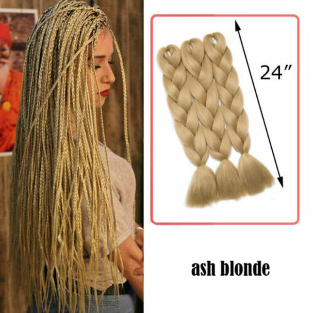 62cm Synthetic Braiding Hair Extensions - Ash Blonde Splendid&Co.