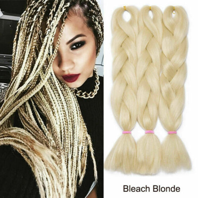 62cm Synthetic Braiding Hair Extensions - Bleach Blonde Splendid&Co.