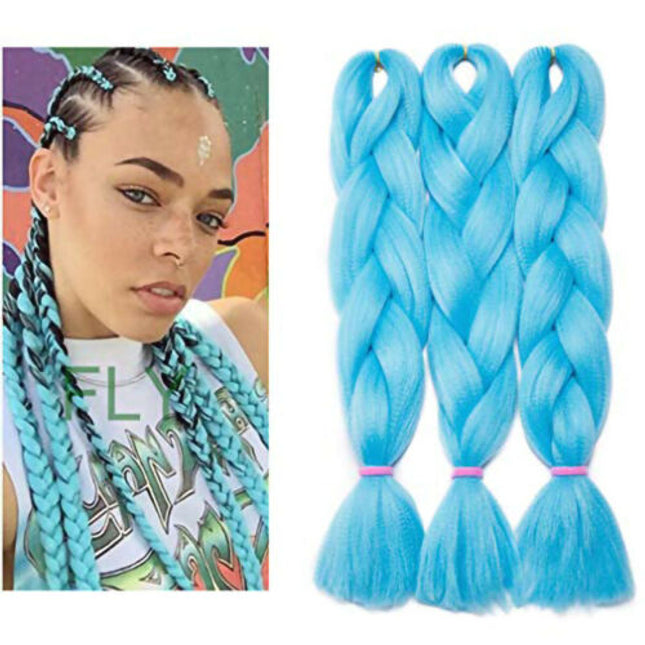 62cm Synthetic Braiding Hair Extensions - Blue Splendid&Co.
