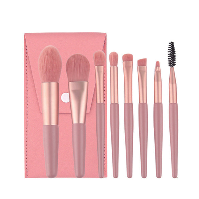 8pcs Makeup Brush Set Foundation Blusher Cosmetic Brushes Pink Splendid&Co.
