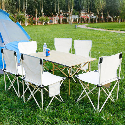 Aluminum Camping Foldable Table Picnic BBQ Desk Outdoor Splendid&Co.